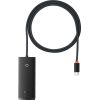 Baseus Lite Series HUB USB Type C adapter - 4x USB 3.0 1m black (WKQX030401)