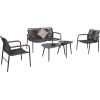Garden furniture set NEBO 2 tables, bench and 2 chairs