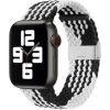 iLike Apple  Watch 42/44/45mm Braided Fabric Strap Black White