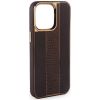 iLike iPhone 15 Leather Case Customized Apple Brown