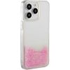 iLike iPhone 15 Pro Max Silicone Case Water Glitter Apple Pink