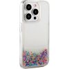iLike iPhone 15 Pro Silicone Case Water Glitter Apple Rainbow
