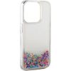 iLike iPhone 15 Plus Silicone Case Water Glitter Apple Rainbow