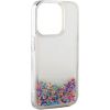 iLike iPhone 15 Silicone Case Water Glitter Apple Rainbow