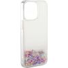 iLike iPhone 13 Silicone Case Water Glitter Apple Rainbow