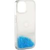 iLike iPhone 11 Silicone Case Water Glitter Apple Blue