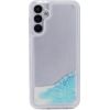 iLike Galaxy A34 5G Silicone Case Water Glitter Samsung Blue