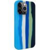 Evelatus iPhone 15 Pro Max Silicone case Multi-Colored Apple Blue