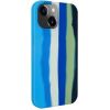 Evelatus iPhone 15 Silicone case Multi-Colored Apple Blue