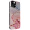 Evelatus iPhone 15 PC Customized Print Design Marble Apple Pink