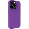 Evelatus iPhone 15 Pro Max Premium Soft Touch Silicone Case Apple Deep Purple