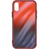 Evelatus Redmi Note 8 Pro Water Ripple Gradient Color Anti-Explosion Tempered Glass Case Xiaomi Gradient Red-Black