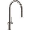 Hansgrohe virtuves izlietnes maisītājs ar izvelkamu dušu Talis M54 210 2jet, brushed black chrome