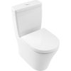 Villeroy & Boch pods ar QR/SC vāku O.novo Compact Rimless, universāls izvads, DirectFlush, balts