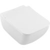 Villeroy & Boch pods ar QR/SC vāku Venticello Rimless, stiprināms pie sienas, 375x560 mm, SupraFix, DirectFlush, bal