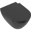 Villeroy & Boch pods Subway 2.0 Rimless, stiprināms pie sienas, 370x560 mm, SupraFix, ebony CP