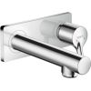 Hansgrohe iebūvējamā izlietnes maisītāja Talis S virsapmetuma daļa, 2 caurumu, iztece 165 mm, no sienas, hroms