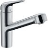 Hansgrohe virtuves izlietnes maisītājs ar izvelkamu dušu Focus M42 150 1jet, hroms