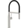 Grohe virtuves izlietnes maisītājs Essence Profi ar izvelkamu dušu, supersteel/matēts melns