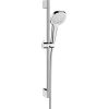 Hansgrohe rokas dušas komplekts Croma Select E Multi, 650 mm, EcoSmart 9 l/min, balta/hroms