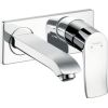 Hansgrohe iebūvējamā izlietnes maisītāja Metris virsapmetuma daļa, 2 caurumu, iztece 165 mm, no sienas, hroms
