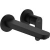 Hansgrohe iebūvējamā izlietnes maisītāja Rebris S virsapmetuma daļa, 2 caurumi, iztece 205 mm, no sienas, matē
