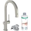 Hansgrohe virtuves izlietnes maisītājs ar izvelkamu dušu Aqittura M91 FilterSystem 210, stainless steel finish