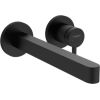 Hansgrohe iebūvējamā izlietnes maisītāja Finoris virsapmetuma daļa, 2 caurumu, no sienas, iztece 228 mm, matēt