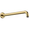 Hansgrohe dušas galvas turētājs, 389 mm, no sienas, polished gold optic