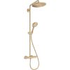 Hansgrohe dušas sistēma ar termostatu Croma Select S 280 1jet/Raindance Select S 120 3jet, brushed bronze