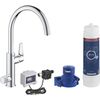 virtuves izlietnes maisītājs BauCurve ar filtru Grohe Blue, hroms Virtuves jaucējkrāni