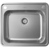 Hansgrohe virtuves izlietne S412-F500, viena bļoda, 580x520 mm, nerūsējošais tērauds