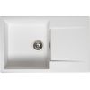 Reginox virtuves izlietne Amsterdam 78, viena bļoda ar plauktu, 780x500 mm, pure white Virtuves izlietnes