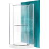 dušas stūris Austin, 900x900 mm, h=1950, r=550, matēts sudrabs/dekora stikls