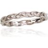 Серебряное кольцо #2101634(PRh-Gr), Серебро 925°, родий (покрытие), Размер: 16, 1.1 гр.
