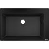 Hansgrohe virtuves izlietne S510-F660, viena bļoda, 750x490 mm, graphite black