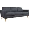 Sofa KAILI 3-seater, dark grey