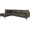 Corner sofa SOFIA LC, greenish brown