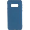 Evelatus Galaxy S10e Nano Silicone Case Soft Touch TPU Samsung Dark Blue