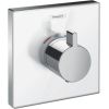 Hansgrohe iebūvējamā termostata ShowerSelect Highflow virsapmetuma daļa, balts stikls/hroms