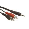 Gembird audio cable JACK 3,5mm M / 2x RCA (CINCH) M 2.5M