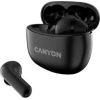 Bezvadu austiņas CANYON TWS-5, Bluetooth headset, with microphone, Black