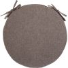 Chair pad SIMPLE BROWN D38xH2,5cm