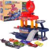 RoGer Автомойка + 10 игрушечных машин со сменой цвета