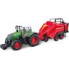 Bburago Fendt 1050 Vario Traktors Bērnu ar preses pacēlāju 10cm Zaļš