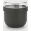 BRABANTIA Make & Take brokastu trauks, 0.5L, dark grey - 204180