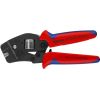 KNIPEX self-adjusting crimping pliers 97 53 08 (red/blue, for ferrules, front entry)