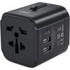 AUKEY PA-TA01 Universal Travel Adapter Charger with USB-C & USB-A UK USA EU AUS CHN 150 Countries