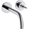 Hansgrohe iebūvējamā izlietnes maisītāja Axor Uno² virsapmetuma daļa, 2 caurumu, iztece 165 mm, no sienas, hro