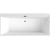 Villeroy & Boch vanna Squaro Edge 12 Duo, 1800x800 mm, ar sifonu, ar kājām, balta Quaryl®